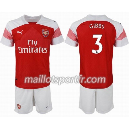 Maillot de Foot Arsenal GIBBS 3 Enfant Domicile 2018/19